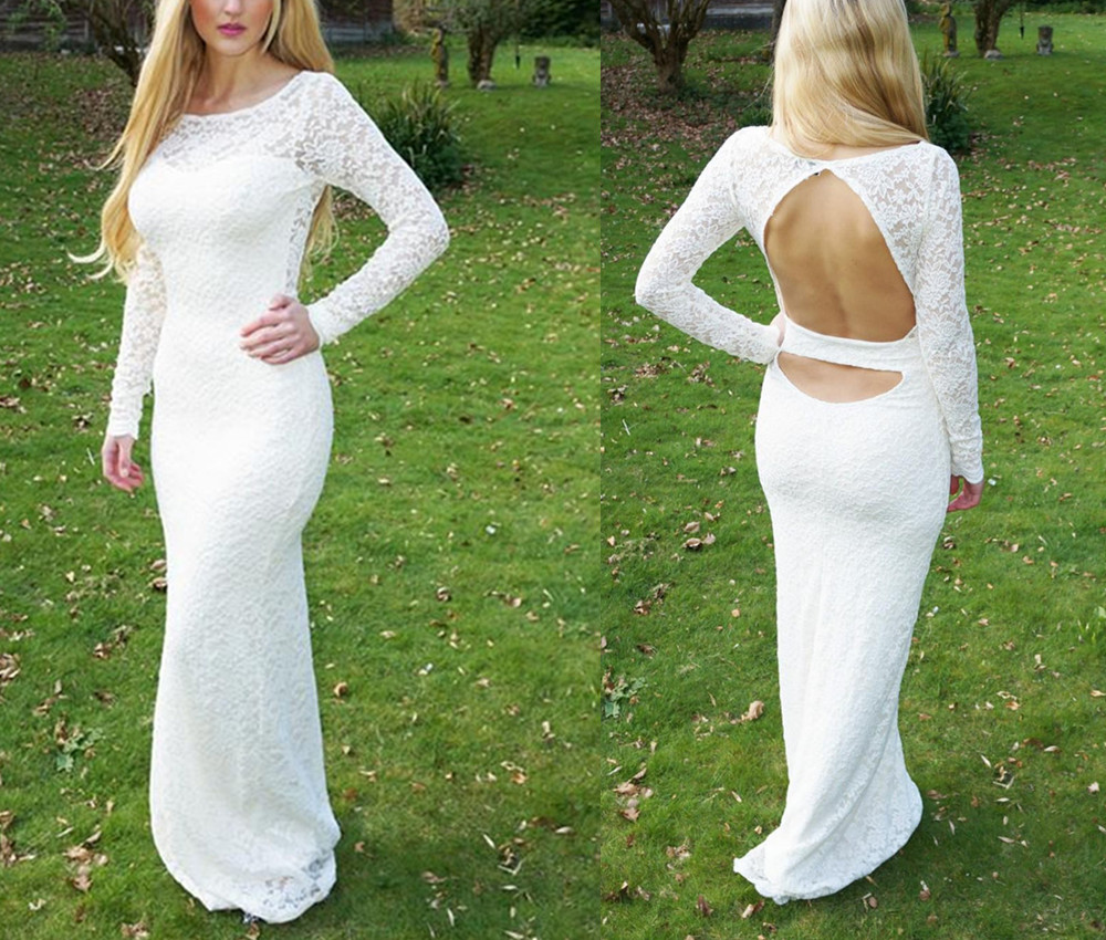 Winter Wedding Dress, Long Sleeve Wedding Dress,lace Wedding Dress ...